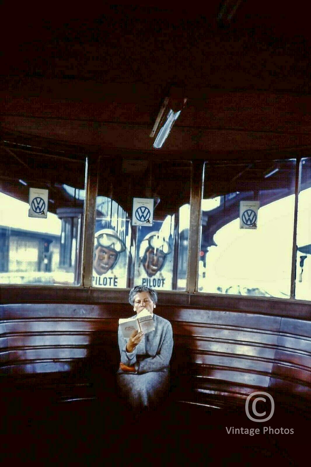 1950s German Train Station Waiting Room