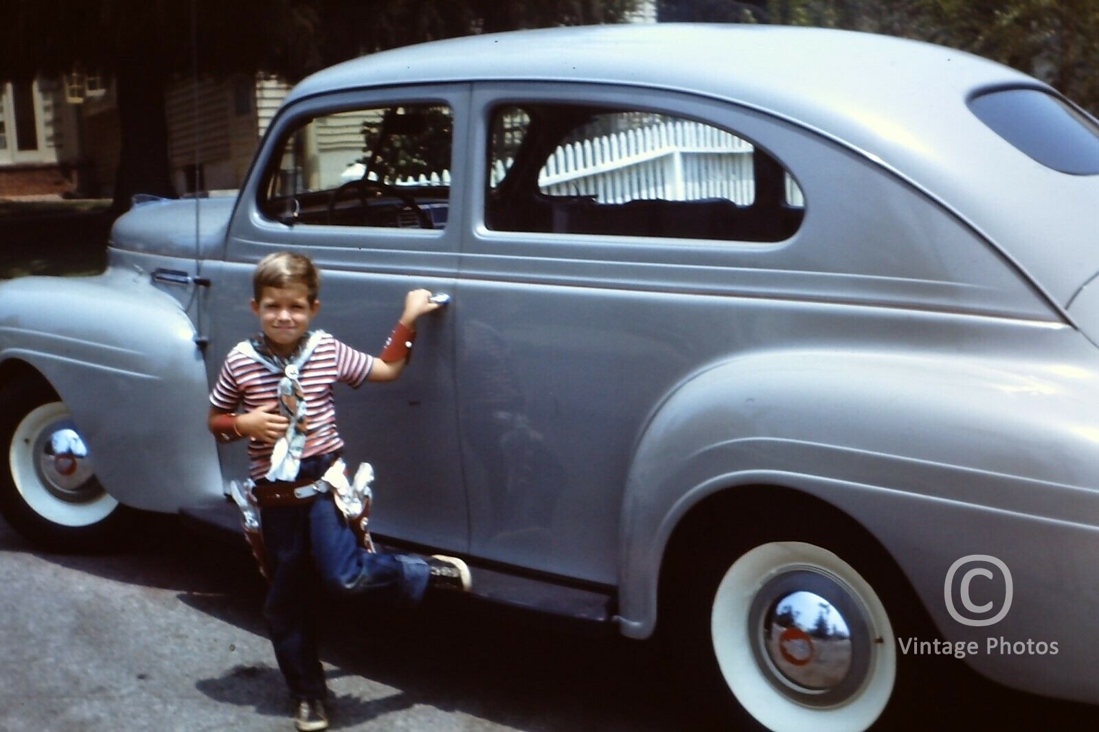 1950s Classic Car - Young Cowboy